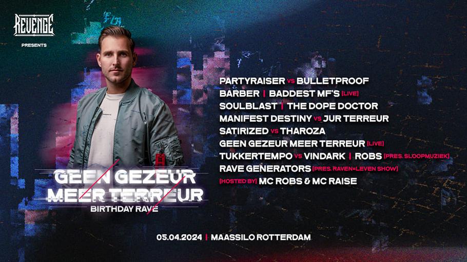 Geen Gezeur Meer Terreur: Birthday Rave image